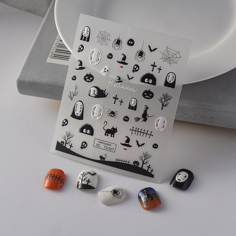 5D Mickey Halloween Nail Sticker