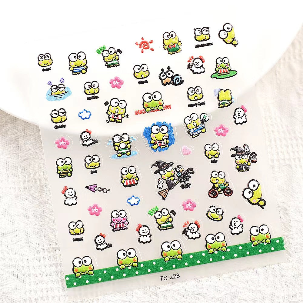 5D Keroppi Nail Sticker – DiyNailClub