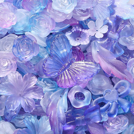 Season Flower Beads Purple